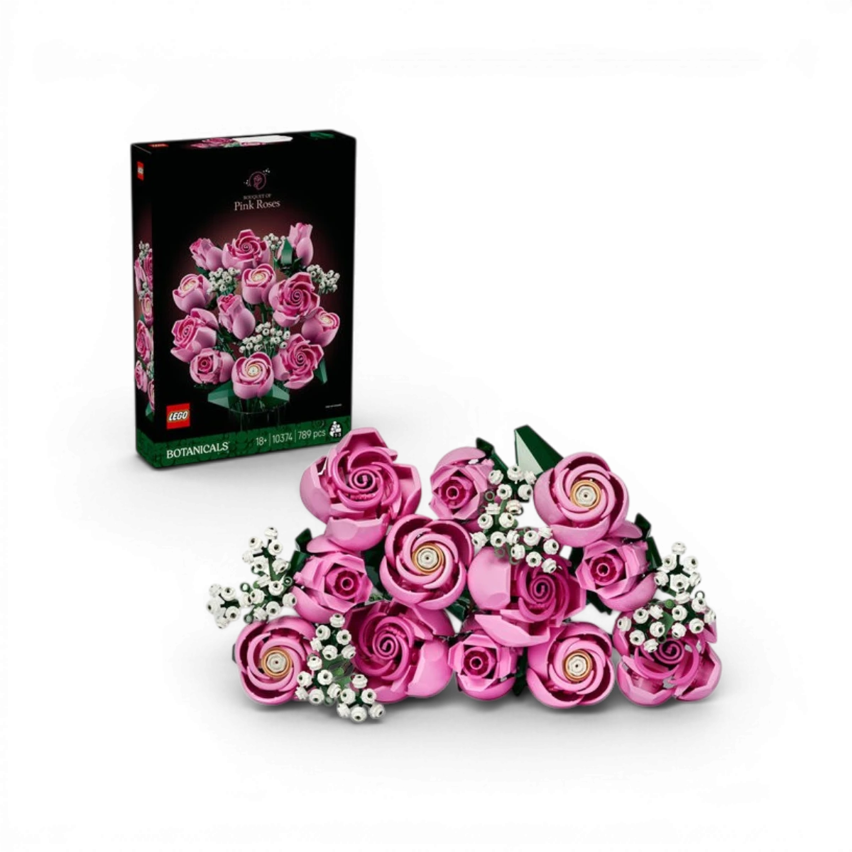 10374 - Bouquet de roses roses - LEGO® Botanique