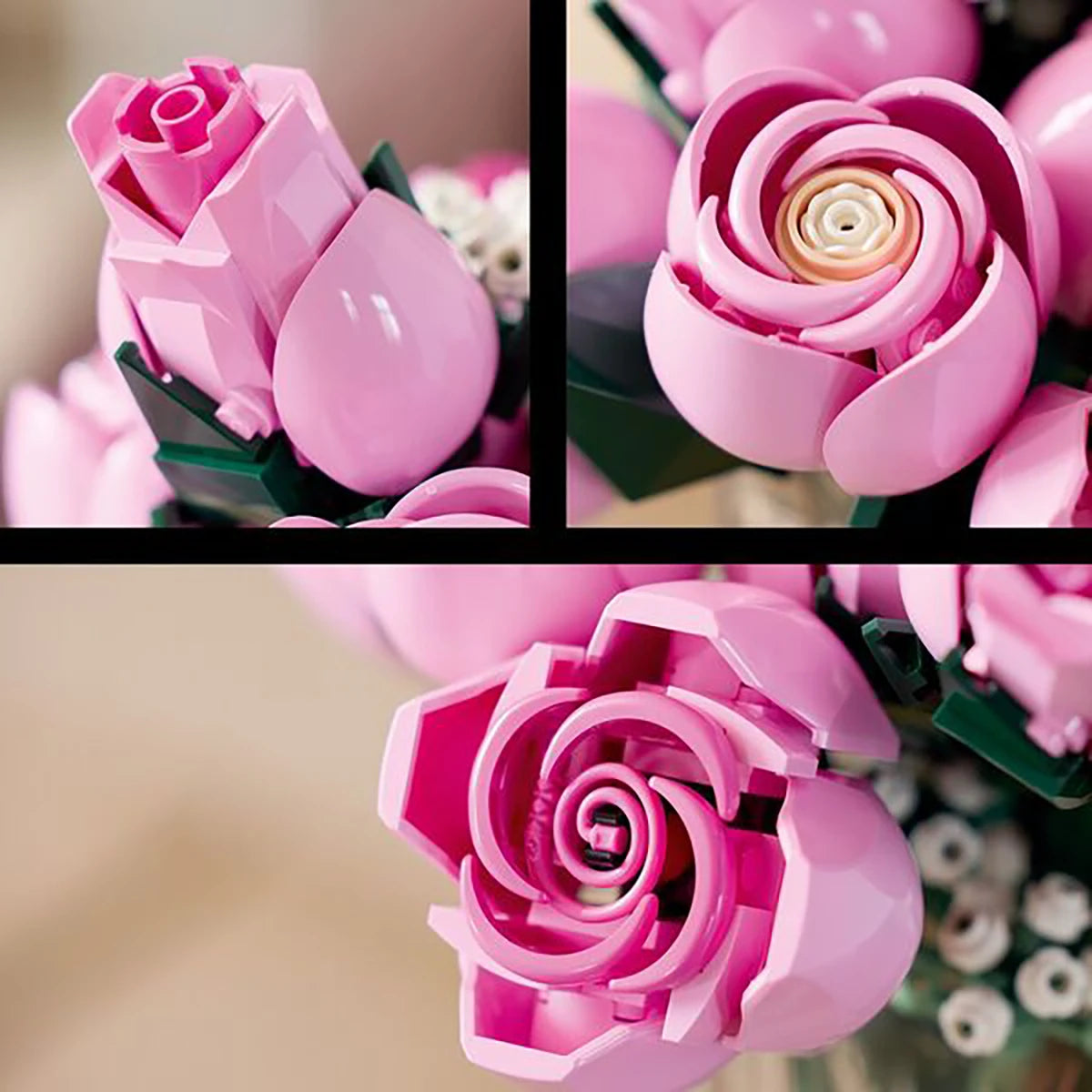 10374 - Bouquet de roses roses - LEGO® Botanique
