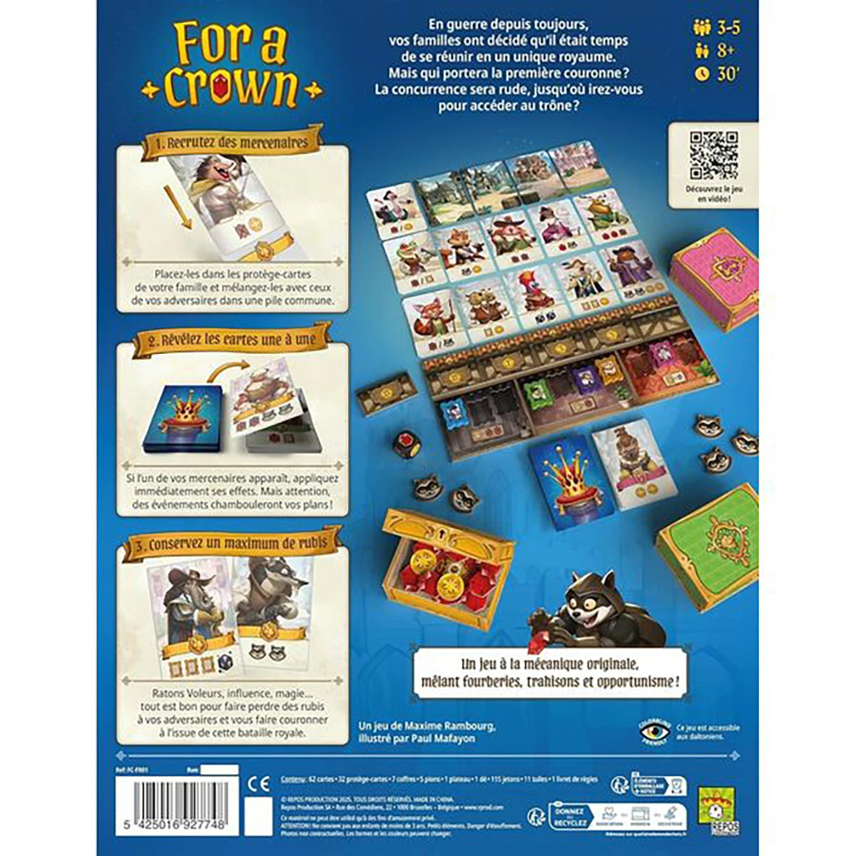 For A Crown – Jeu de stratégie bluff et confrontation