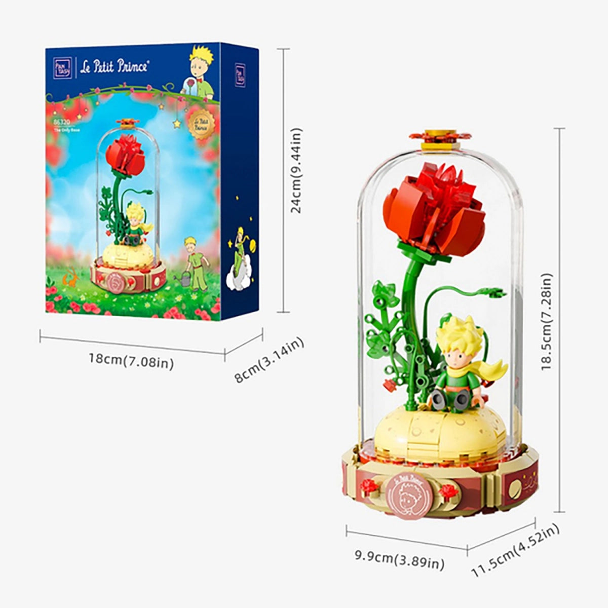 Figurine Le Petit Prince avec la rose - Pantasy à construire