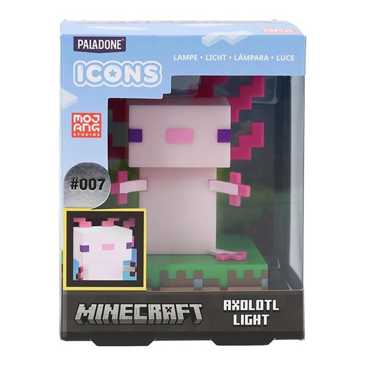 Lampe Axolotl 11cm – Minecraft