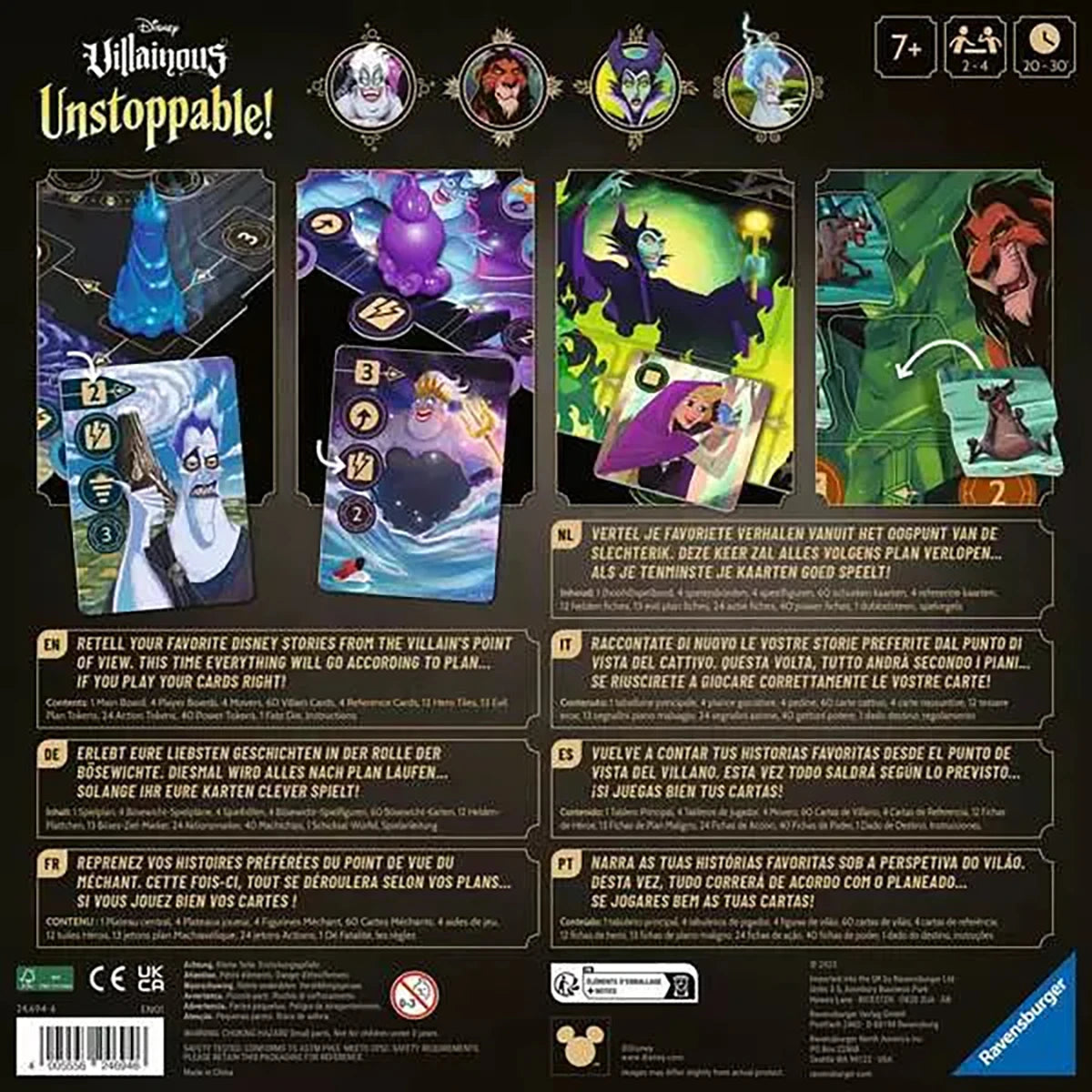 Disney Villainous Unstoppable – Jeu de stratégie asymétrique