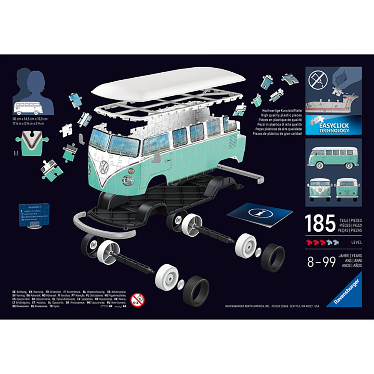 Puzzle 3D Volkswagen Combi T1 162 pièces