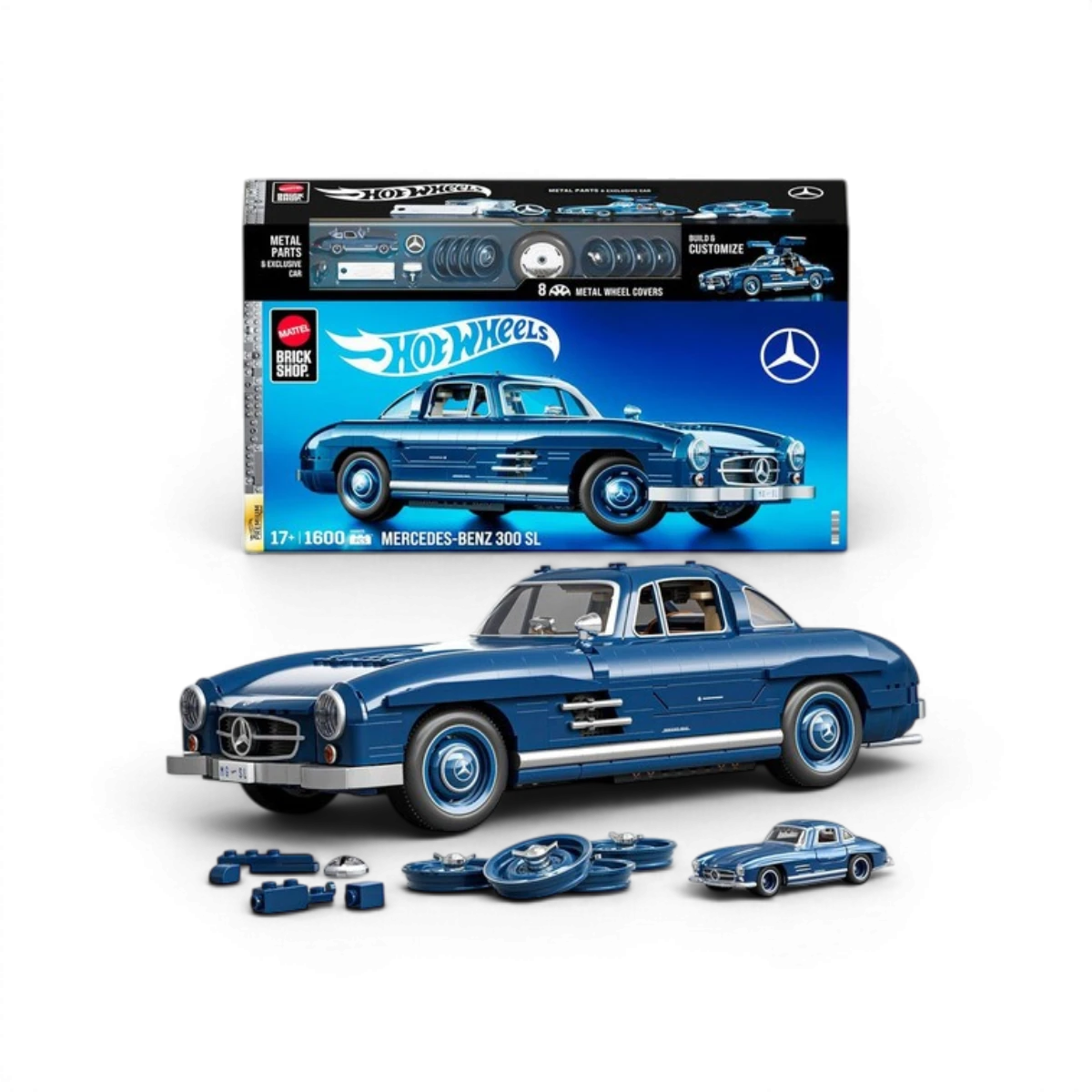 Mercedes Benz 300 SL – Coffret de construction – Mattel Brick Shop