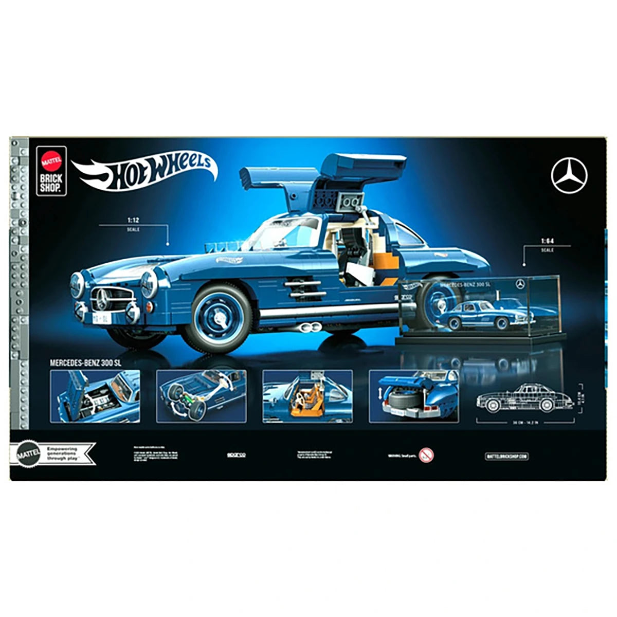 Mercedes Benz 300 SL – Coffret de construction – Mattel Brick Shop