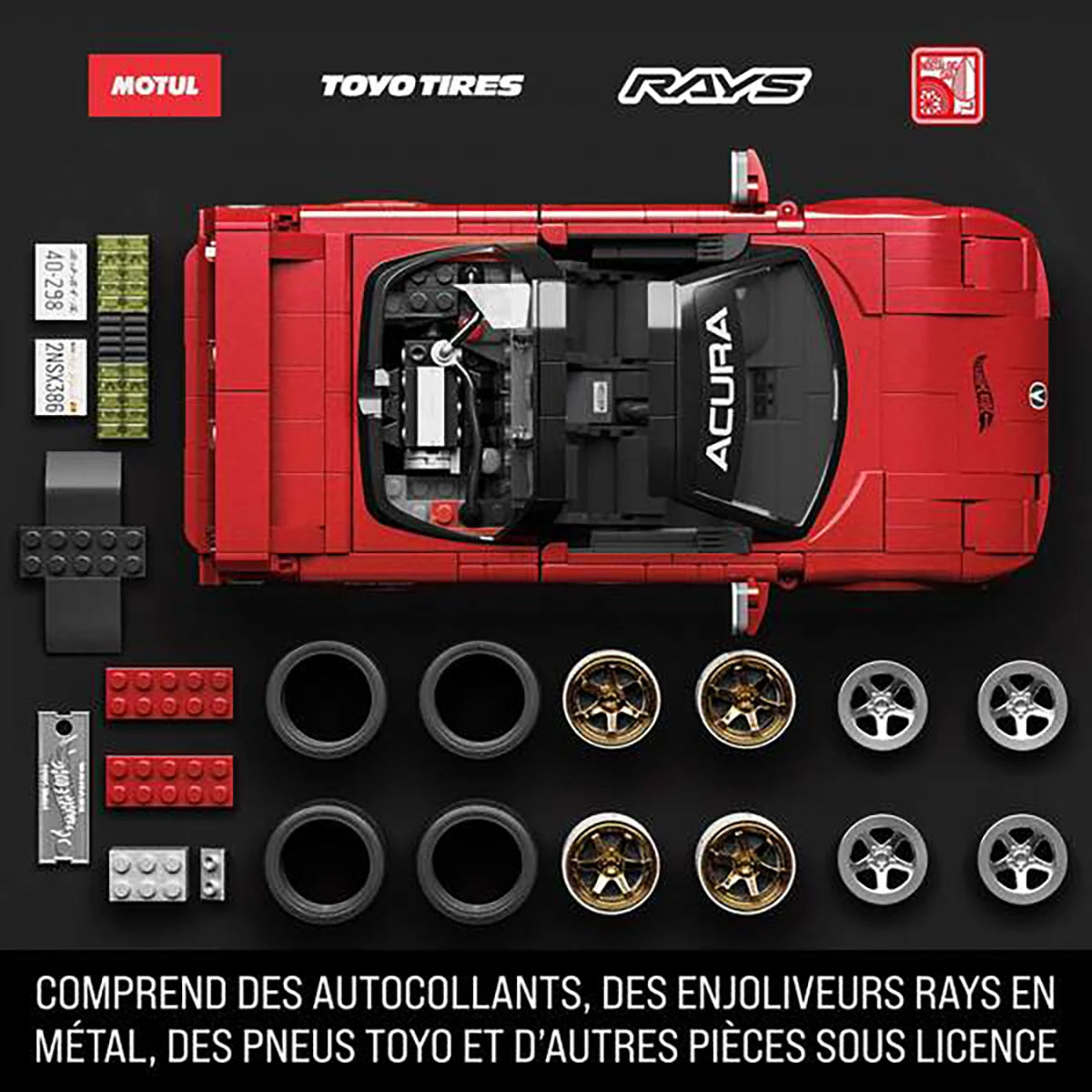 NSX Acura – Coffret de construction – Mattel Brick Shop