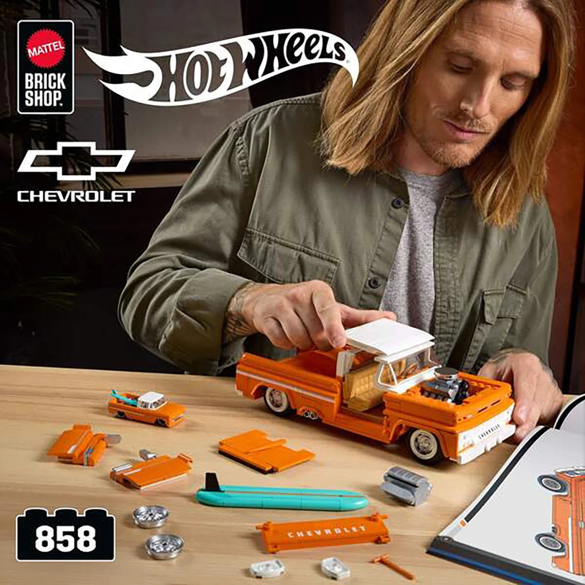 Custom Chevy Pickup – Coffret de construction – Mattel Brick Shop