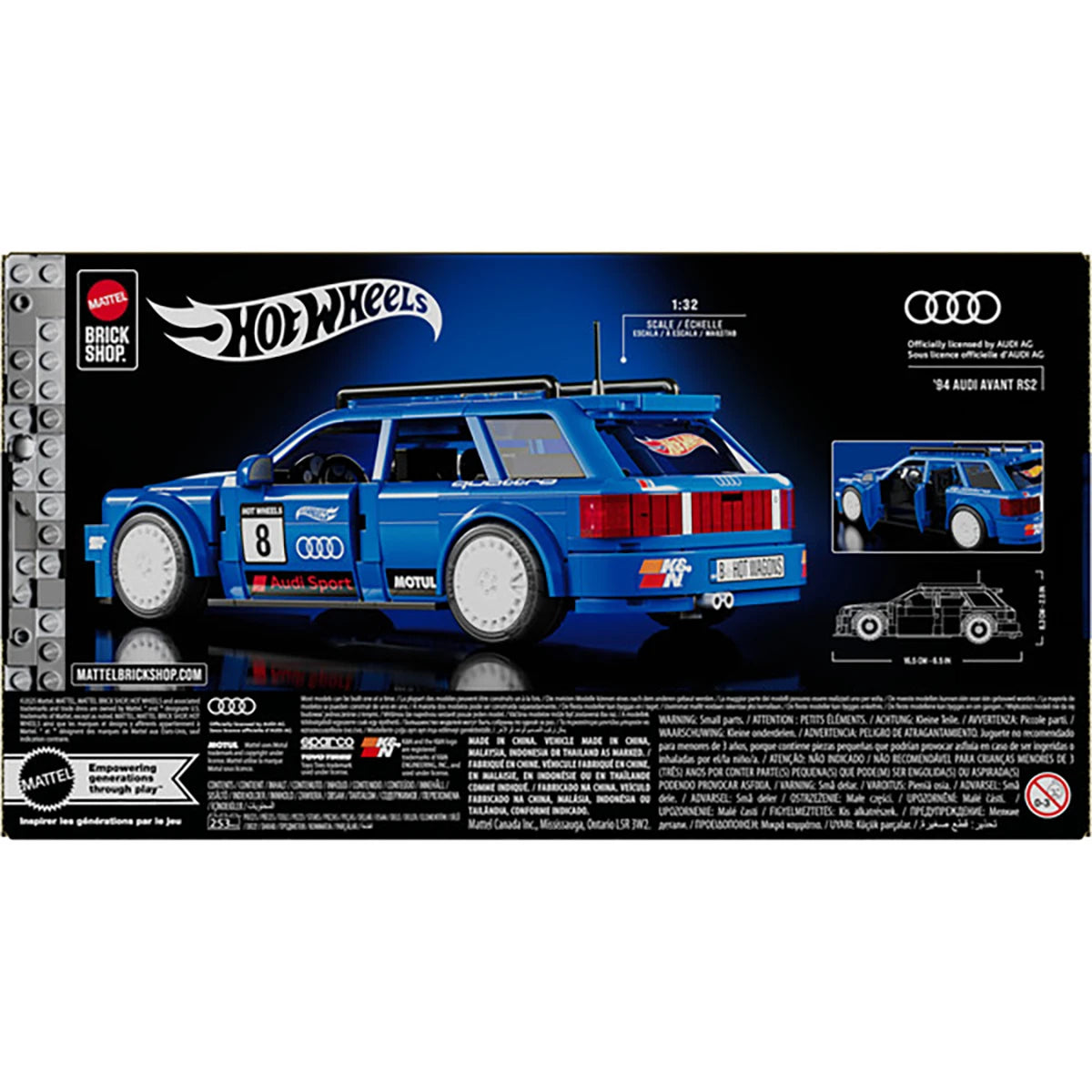 Audi RS2 – Coffret de construction – Hot Wheels