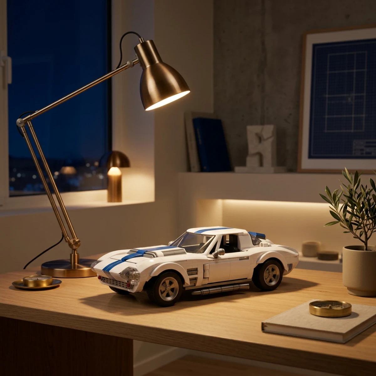 Corvette Grand Sport – Coffret de construction – Mattel Brick Shop