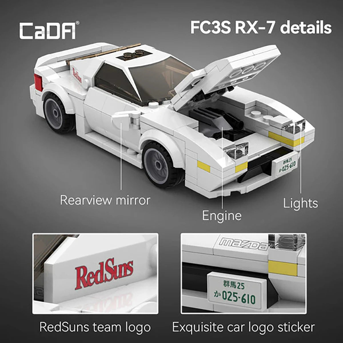 Mazda FC RX-7 Initial D – Set de construction – CaDA