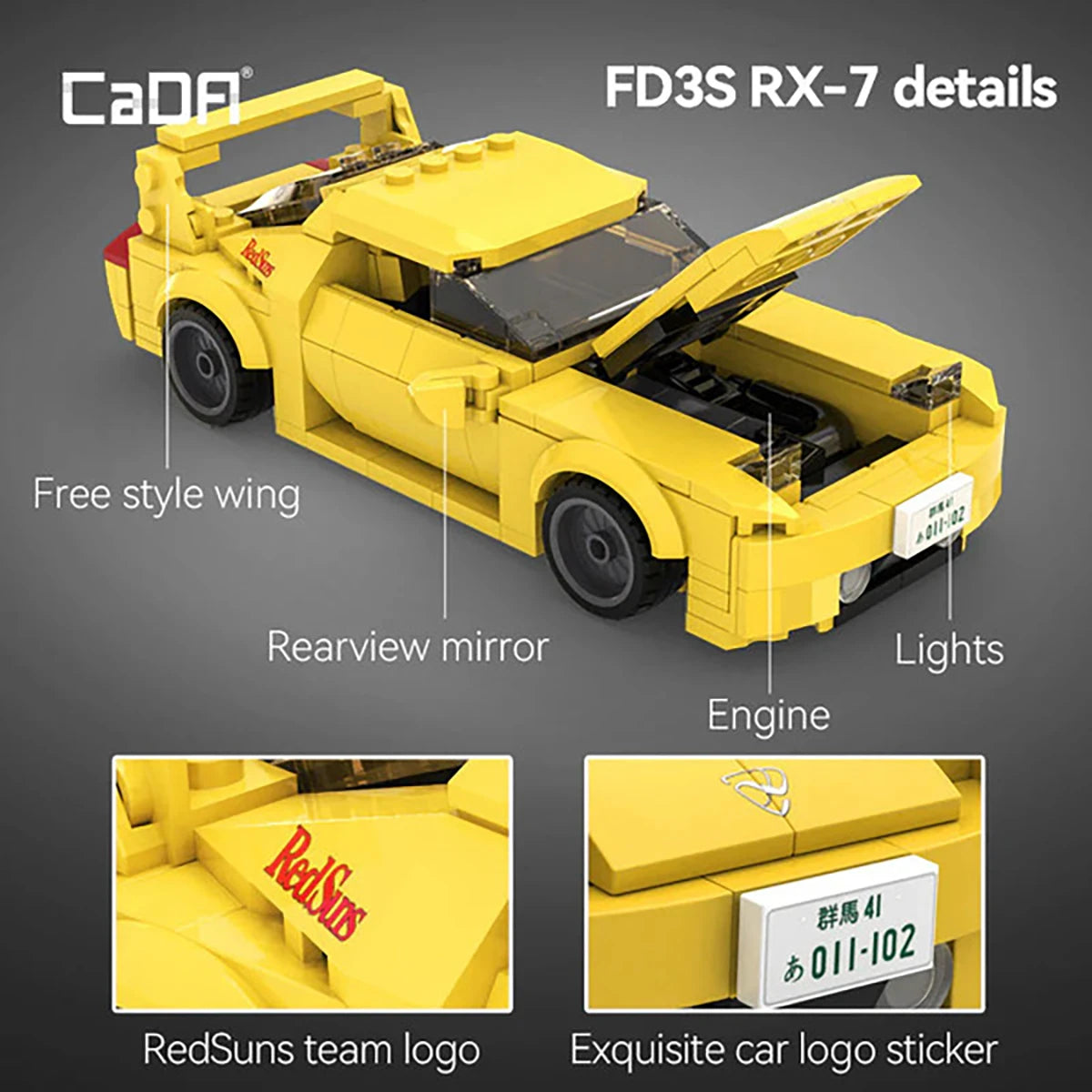 Mazda FD RX-7 Initial D – Set de construction – CaDA