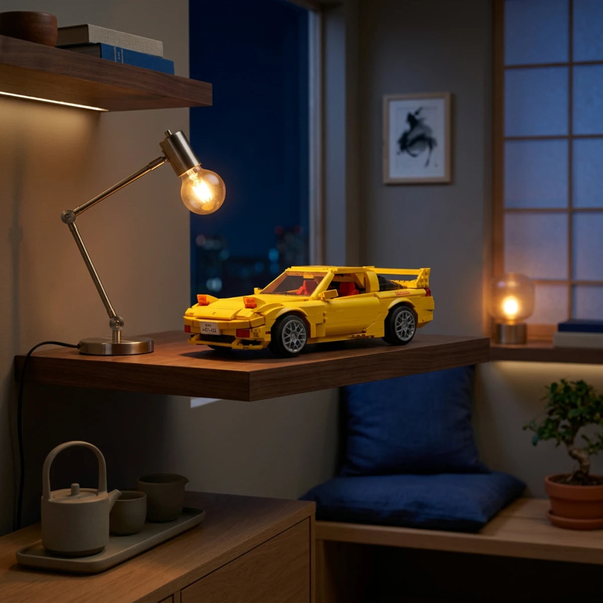 Set de construction Mazda RX-7 FD3S Initial D (1655 pièces) - CaDA