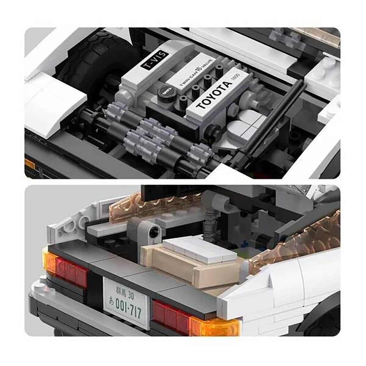 Toyota Trueno AE86 Initial D (1324 pièces) – Set de construction – CaDA