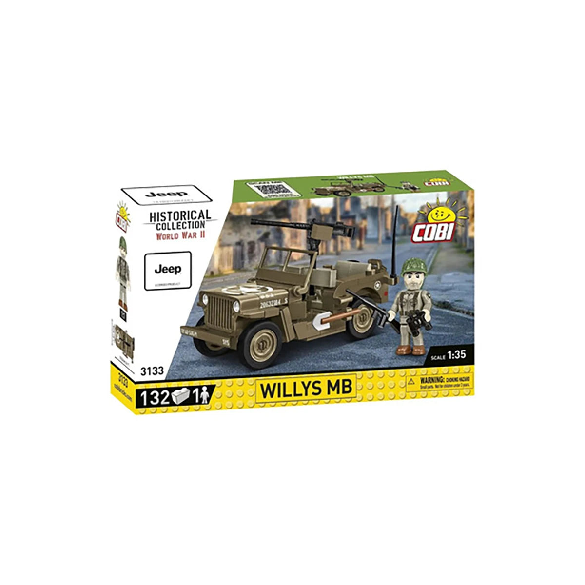 Jeep Willys (132 pièces) – Set de construction – Cobi