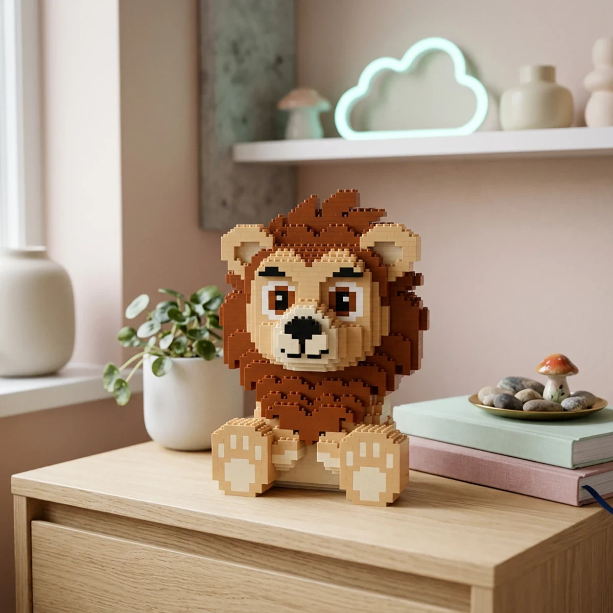Lion Kawaii – Jeu de construction – JEKCA