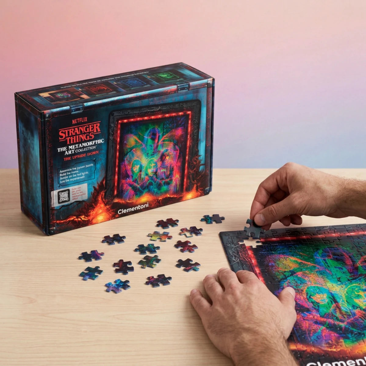 Puzzle cadre lumineux Monde à l’envers 520 pièces – Stranger Things