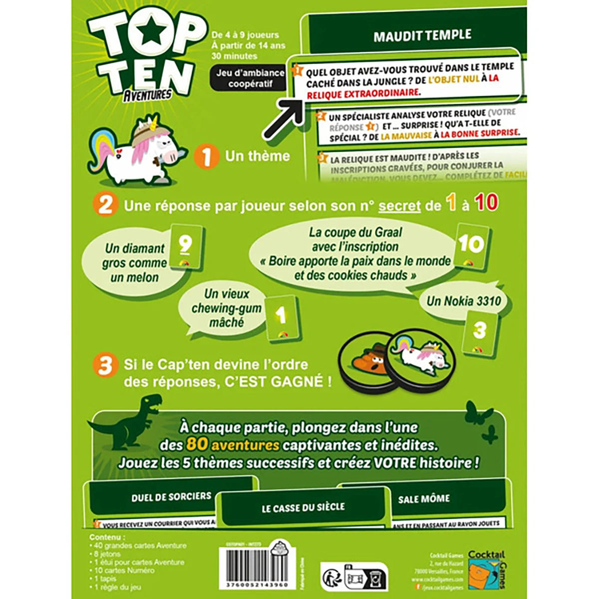 Top Ten Aventures – Jeu d’ambiance créativité et fun