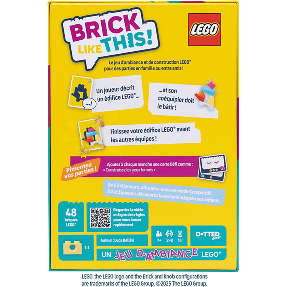 Jeu LEGO Construction en équipe – Jeu coopératif rapidité et fun