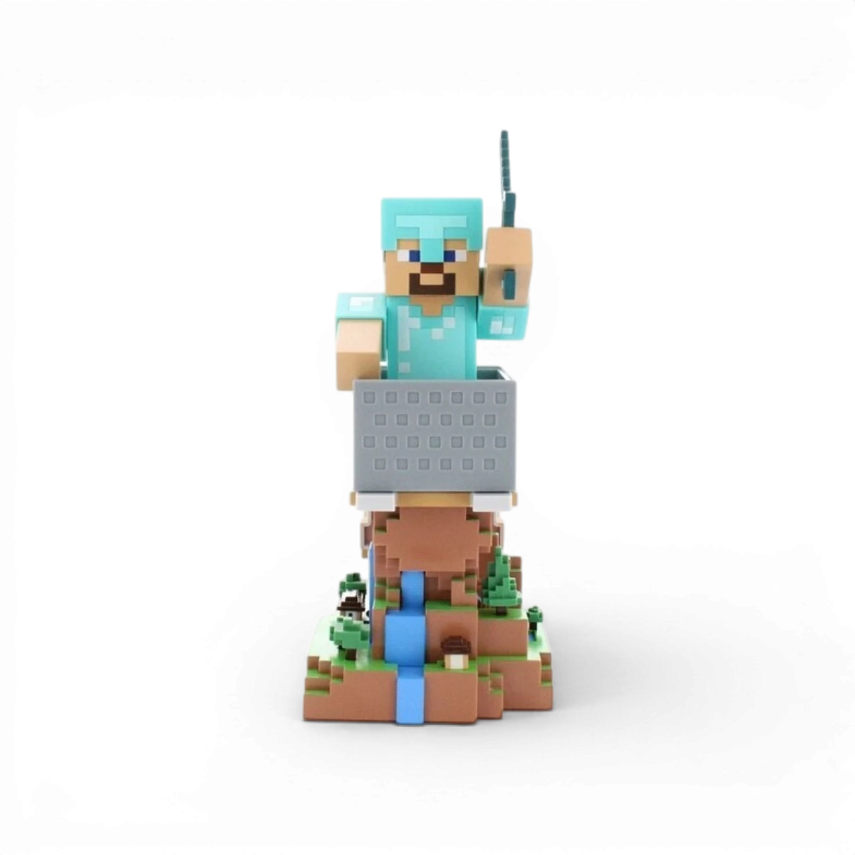 Support Manette & Smartphone Steve en Armure – Minecraft