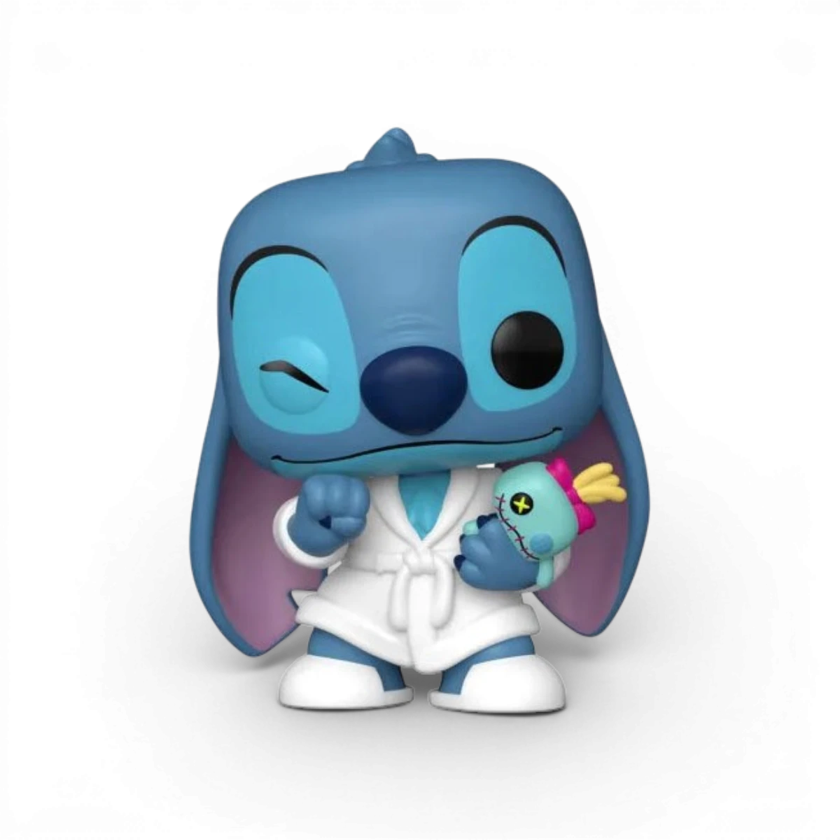 Figurine Stitch en peignoir avec Scrump - Funko Pop! n°1608