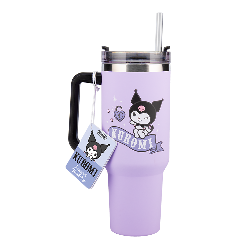 Gobelet isotherme 900ml avec paille – Kuromi
