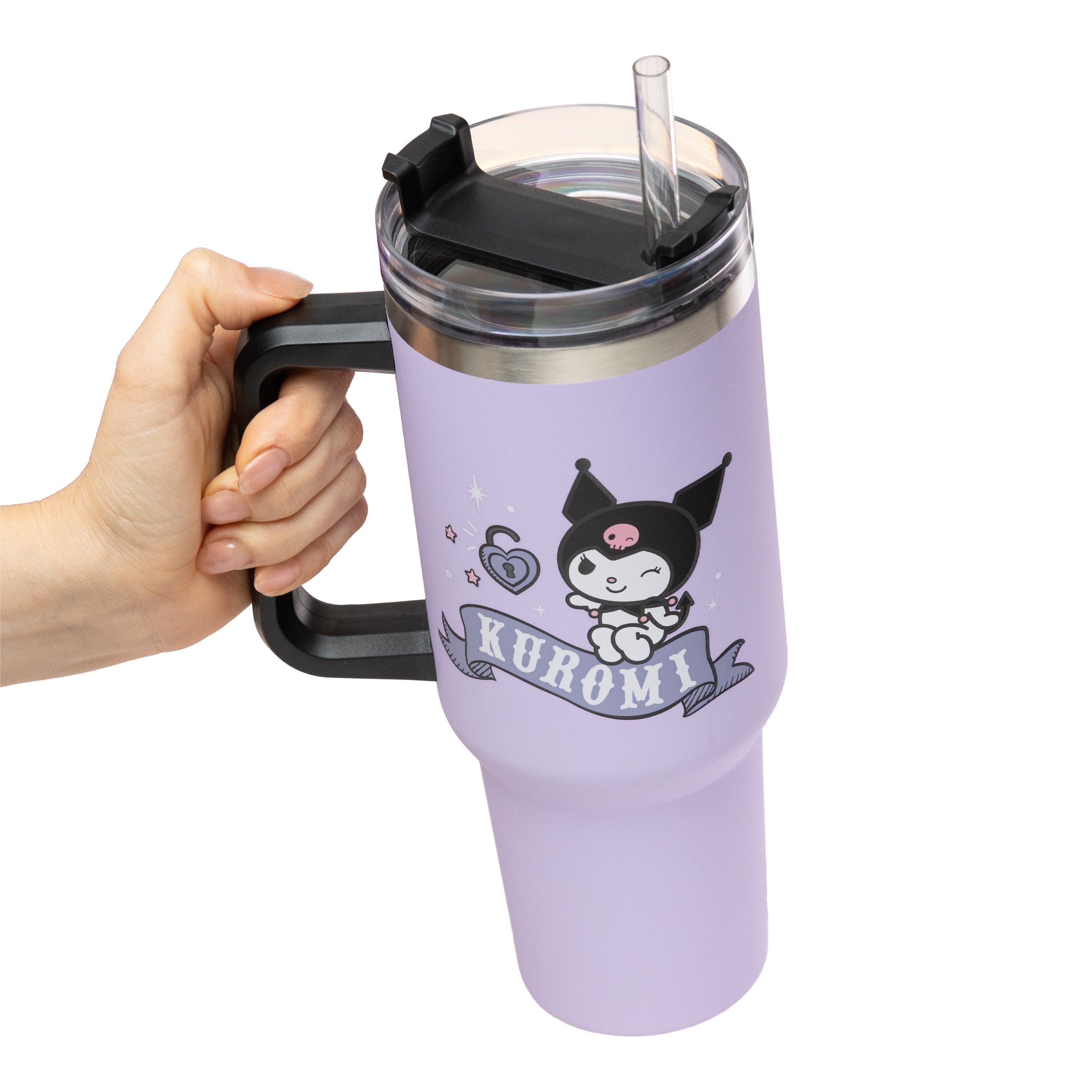 Gobelet isotherme 900ml avec paille – Kuromi