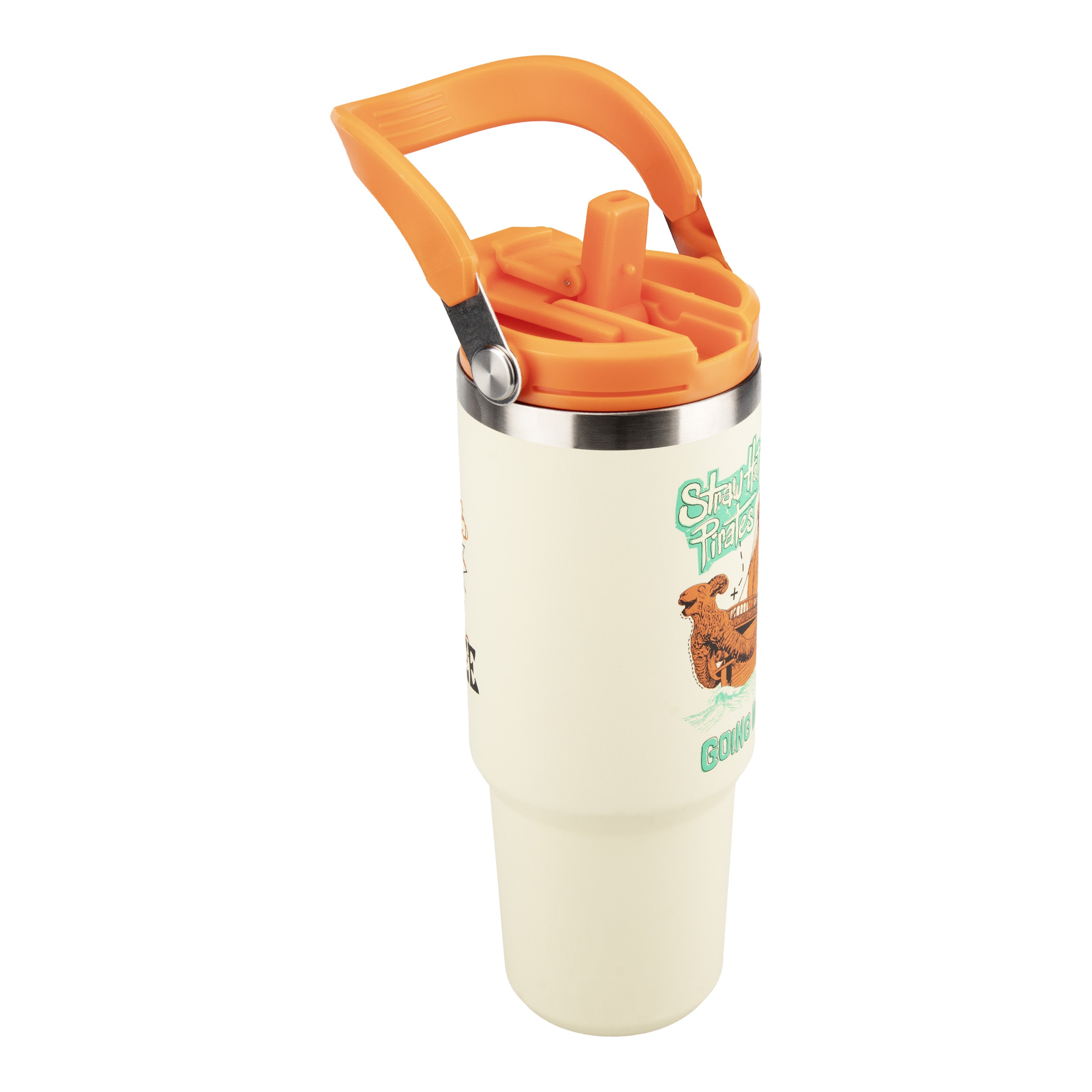 Gobelet isotherme 900 ml avec paille - One Piece
