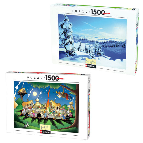 Puzzle 1500 pièces multi-thèmes (modèle aléatoire)
