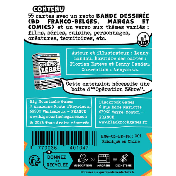 Opération zèbre - Extension BD